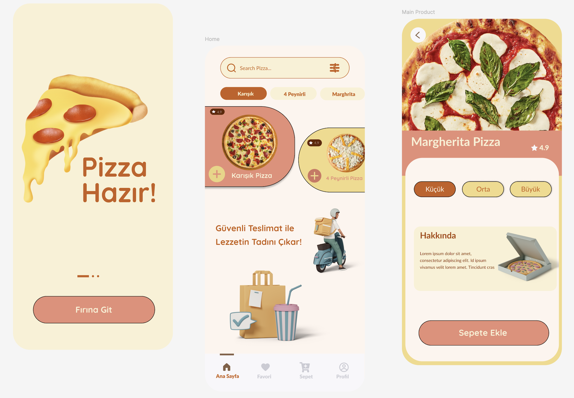 Piiza Mobil Uygulaması